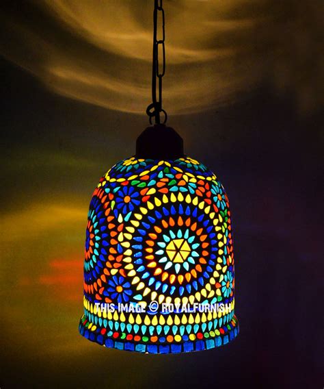Hang them in your living room above your favorite chair to provide adequate light for your long hours of reading. Mosaic Glass Fascinating One Pendant Light Fixture Lamp ...