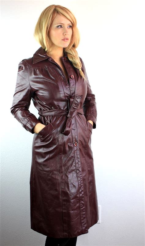 Leather Coat Daydreams Chocolate Leather Vintage Coat
