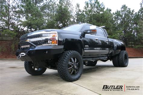 Chevrolet 3500hd Dually With 22in Fuel Maverick Wheels Exclusively From