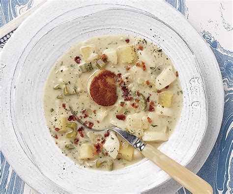 Cut remaining 1 tablespoon butter into small pieces; Seared Scallop Chowder - Recipe - FineCooking