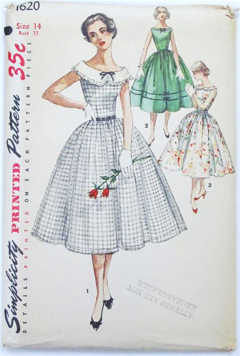 Pintucks Vintage Simplicity Sewing Patterns 1958