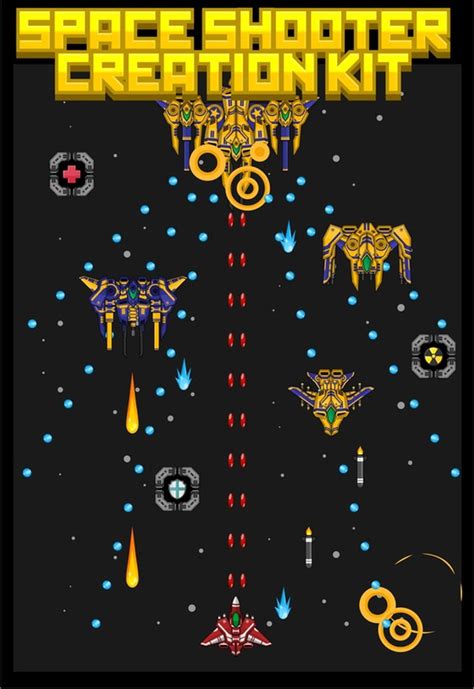 Top Down Space Shooter Creation Kit Game Art 2d