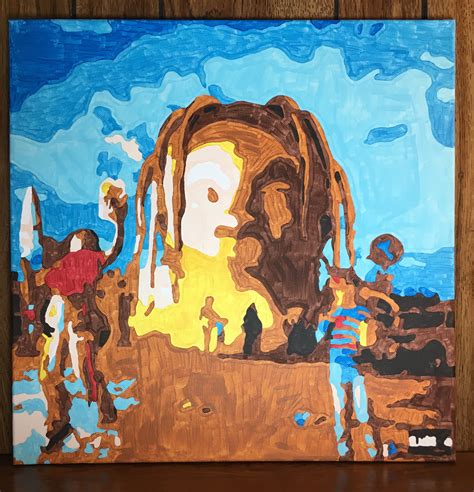 Travis Scott Astroworld Album Cover Acrylic Original Painting Etsy España