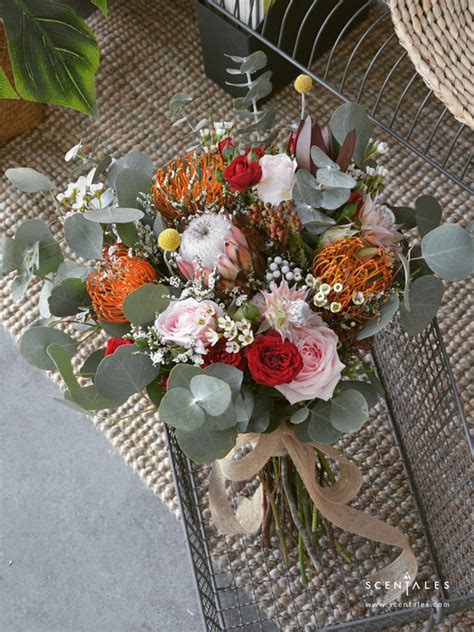 Pre Order Safari Sunset Wild Flower Premium Bridal Bouquet