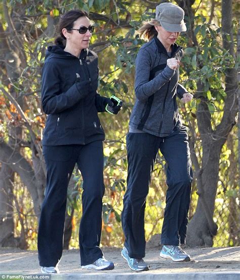 Calista Flockhart Cuts A Frail Figure As She Pounds The Pavement On Yet Another Early Morning