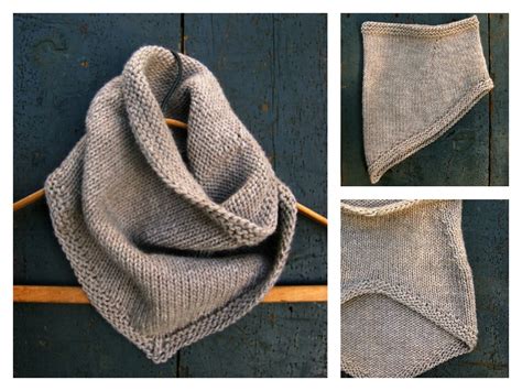 The stitch can be used for s bags, pillows, scarves. Bandana Cowl Free Knitting Pattern