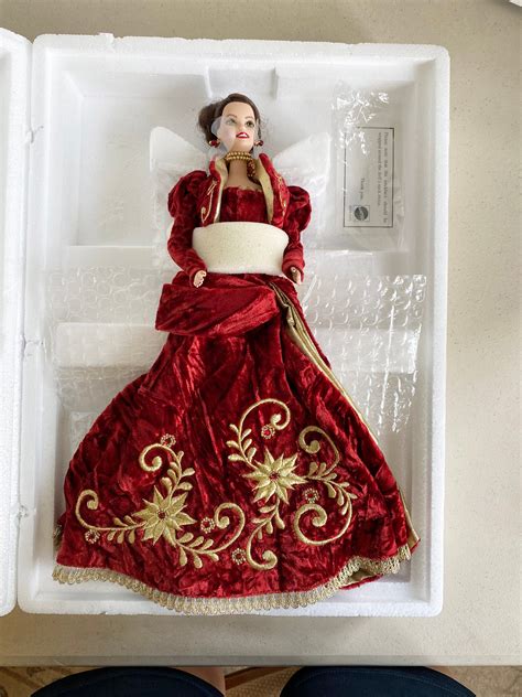 Holiday Ball Porcelain Barbie Doll Limited Edition Holiday Etsy