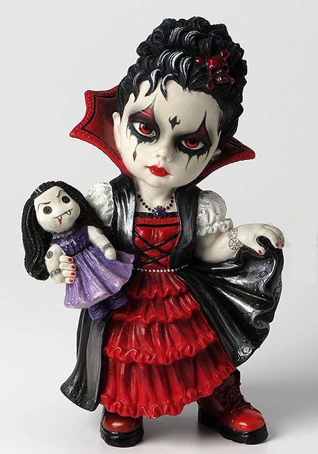 Cosplay Kids Figurines Vampire Girl Holding A Vampire Doll Cosvamp