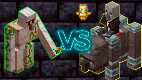 Iron Golem Vs Ravager Jockey Evoker Minecraft Mob Battle 1163