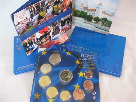 Slovakia Euro Coinset 10 Years Of Slovakian Membership In European