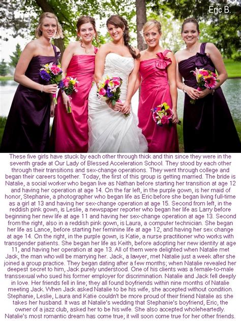 Eric S Transgender Captions Natalie And Her Bridesmaids 90b