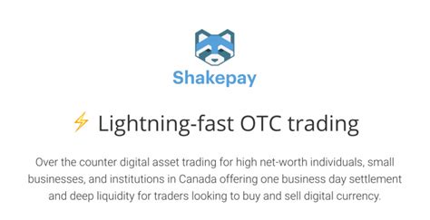 Shakepay Introduces Crypto OTC Trade Desk in Canada ...