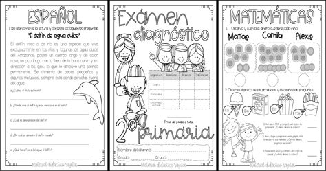 2° Grado Y 2º De Primaria Examen DiagnÓstico Imagenes Educativas