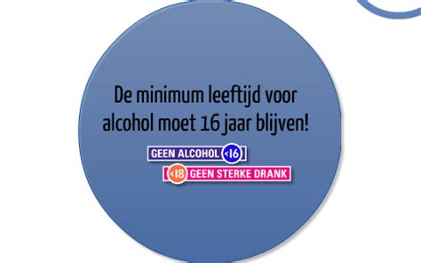 De Minimum Leeftijd Voor Alcohol Moet Verhoogd Worden Naar 18 Jaar