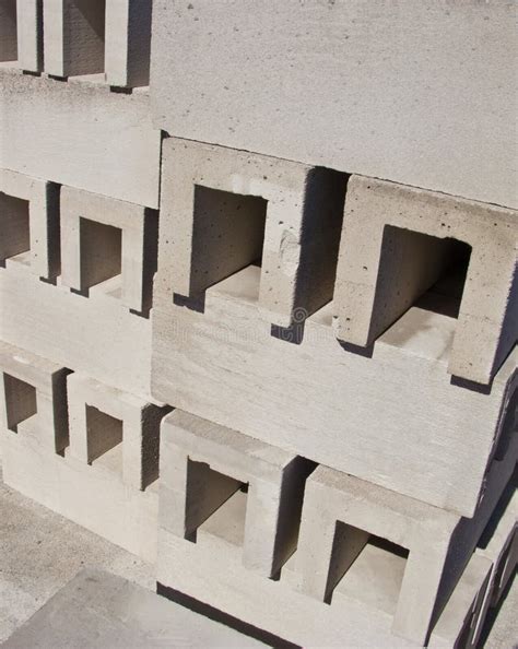 New Home Under Construction Walls Made Of Aerated Concrete Blocks