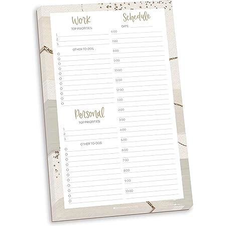 Amazon Com Bloom Daily Planners Undated Daily Timed To Do List Pad