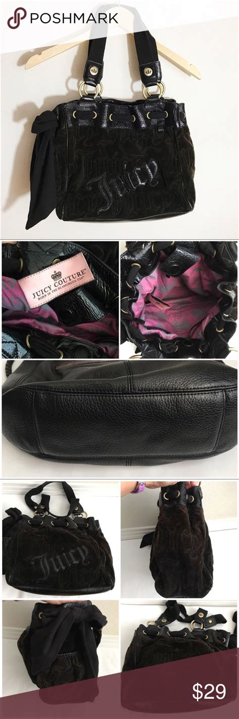 Juicy Couture Velour Handbag Juicy Couture Velour Handbag Bag Have 3 Pockets Inside One With