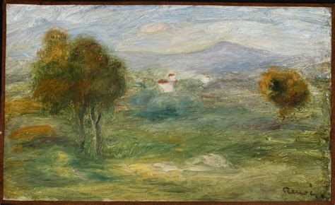 Landscape With Houses In Cagnes Sur Mer Auguste Renoir Artwork On Useum