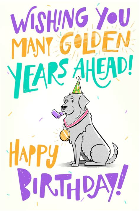 Golden Retriever Birthday Postcards Blue Mountain