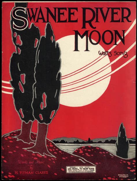 Swanee River Moon Sheet Music By H Pitman Clarke 1921