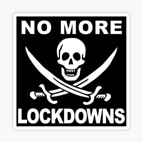 No More Lockdowns Sticker For Sale By Atlanteanarts Redbubble