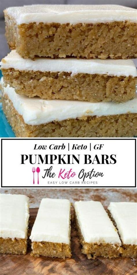 Pumpkin recipes dessert bar recipe dessert recipes food sugar free recipes how sweet eats desserts bars recipes most popular desserts. Keto Pumpkin Bars | Why wait for fall to enjoy these lovely low carb pumpkin bars? We eat th… in ...