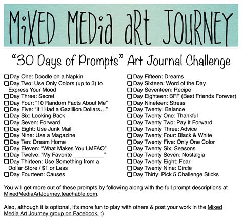 30 Days Of Art Journal Prompts Designed To Spark Creativity And Ignite