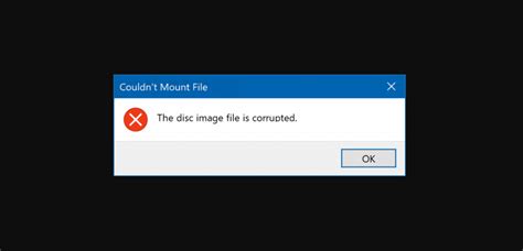 Fix The Disc Image File Is Corrupted Error In Windows 10