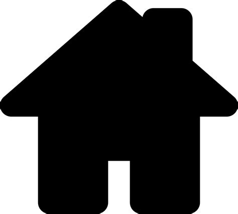 House Black Shape For Home Interface Symbol Svg Png Icon Free Download