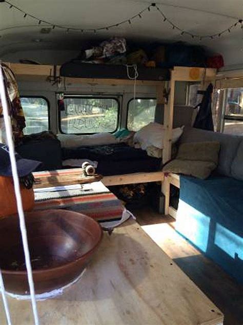 Short Bus Conversion Interior Ideas For Cozy Living 17 Cozy Short