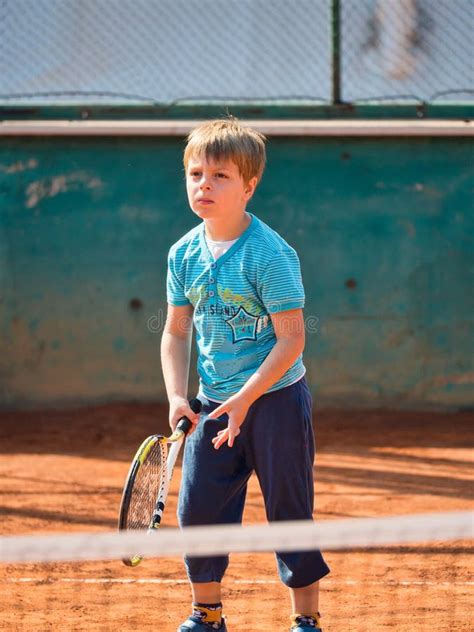Boy Playing Tennis Stock Image Image Of Playing Dimitrije 80450139