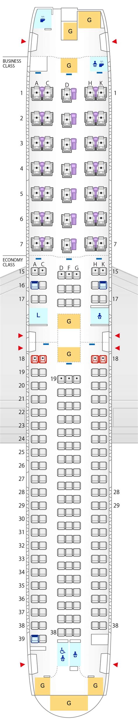 Sitzplan Der Boeing 767 300er Sitzplan An Bord Reiseinformationen