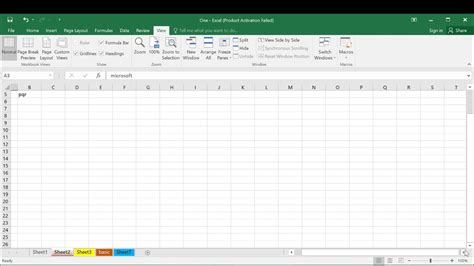 Microsoft Excel Basic For Beginners Youtube