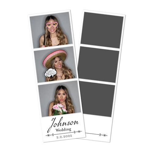 Simple And Modern 2x6 Photo Booth Strip Modern Photo Booth Etsy Australia