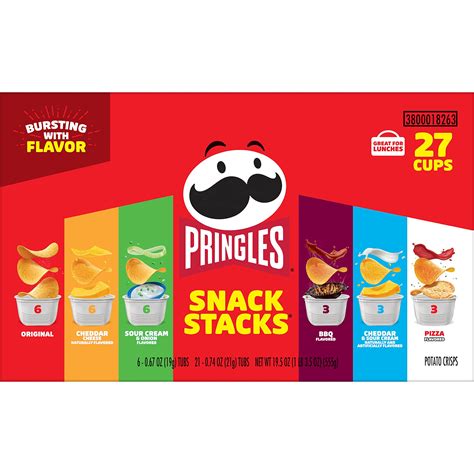 Pringles Snack Stacks Potato Crisps Chips Flavored Variety Pack