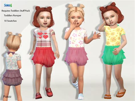 Toddler Romper Set By Pizazz At Tsr Sims 4 Updates