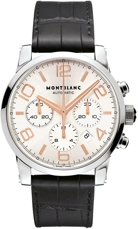 101549 : Montblanc Timewalker Chronograph Automatic Silver / Red Gold Numerals » WatchBase.com