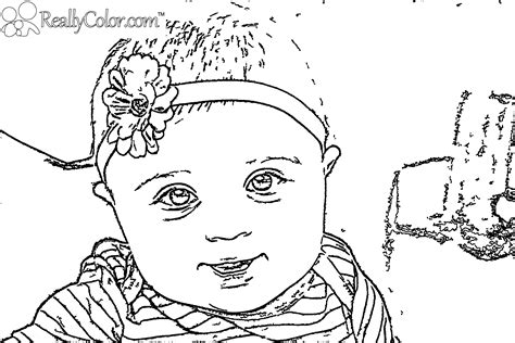 Baby Girl Coloring Coloring Pages