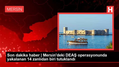 Son dakika haber Mersin deki DEAŞ operasyonunda yakalanan 14 zanlıdan