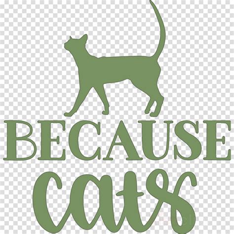 Because Cats Clipart Cat Dog Egl Usa Transparent Clip Art