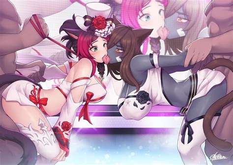 Miqo Te Avatar And Marie Makise Final Fantasy And More Drawn By