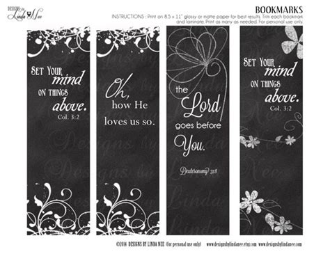 Bookmarks Printable Christian Scripture 7 Bookmarks Etsy
