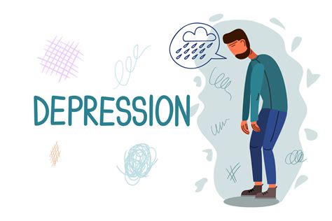Depression Hand Drawn Banner Vector Template 1933108 Vector Art At Vecteezy