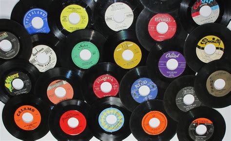 Vintage Vinyl 45 Rpm Records Instant Collection Or Use For Etsy