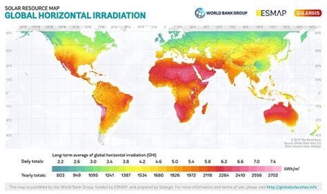 Worldwide Solar Maps Solar Insolation And Pv Potential