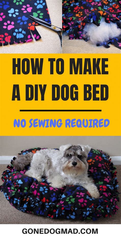 How To Make A Diy Dog Bed No Sewing Required