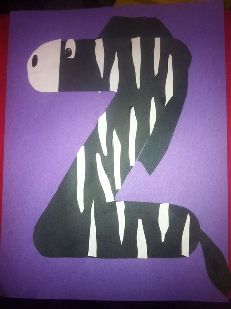 Z Is For Zebra Preschool Letter Crafts Letter A Crafts Abc Art