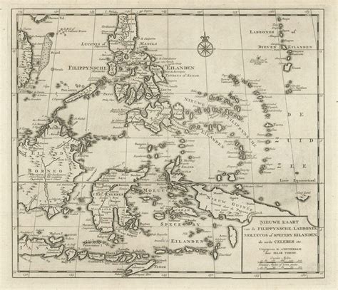 Old Map Of The Philippines And Part Of Indonesia Spice Islands 1744 For Sale At 1stdibs