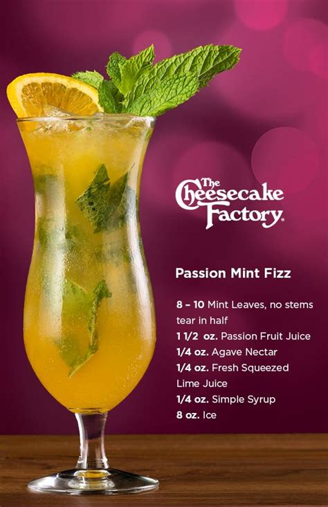 Passion Mint Fizz Drinks Alcohol Recipes Flavored Drinks Mint Drink