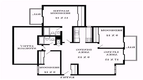 Simple House Floor Plan With Dimensions See Description Youtube